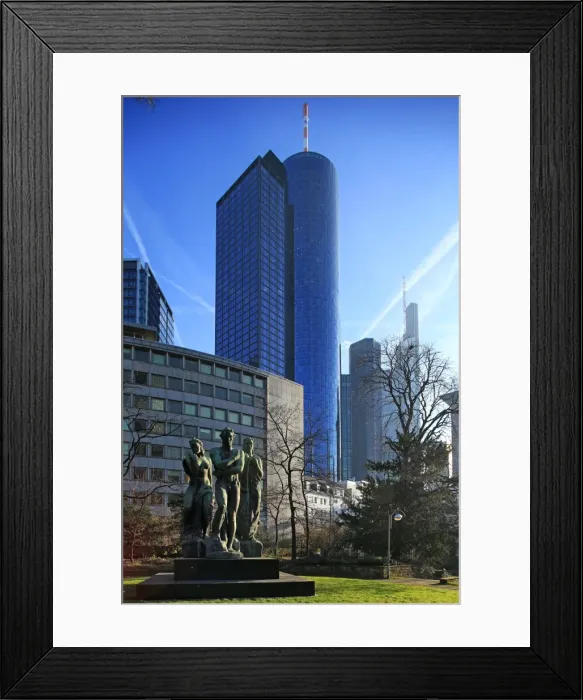 Framed Print : Taunusanlage and Financial District, Frankfurt am Main, Hesse, Germany, Europe Framed Print : Taunusanlage and Financial District, Frankfurt am Main, Hesse, Germany, Europe
