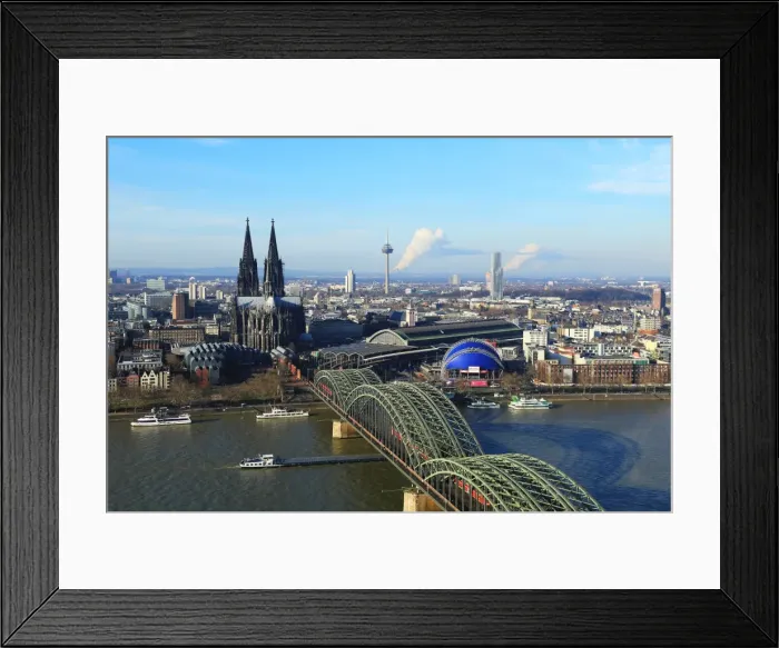 Framed Print : Hohenzollern Bridge with Cologne Cathedral, Cologne, North Rhine-Westphalia, Germany Framed Print : Hohenzollern Bridge with Cologne Cathedral, Cologne, North Rhine-Westphalia, Germany