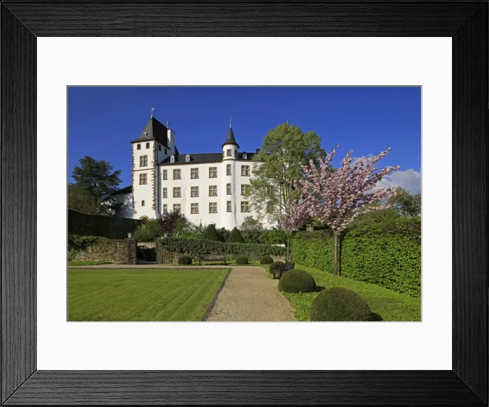 Framed Print : Victors Residenz Hotel Schloss Berg, Nennig on Upper Moselle River, Saarland, Germany Framed Print : Victors Residenz Hotel Schloss Berg, Nennig on Upper Moselle River, Saarland, Germany