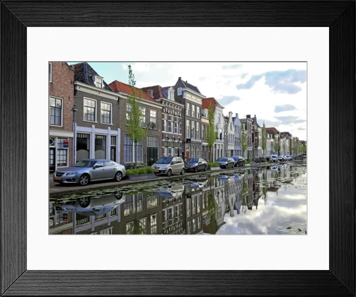 Framed Print : Houses on Turfmarkt in Gouda, South Holland, Netherlands, Europe Framed Print : Houses on Turfmarkt in Gouda, South Holland, Netherlands, Europe