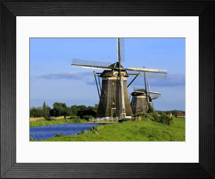 Framed Print : Windmills of Leidschendam, South Holland, Netherlands, Europe Framed Print : Windmills of Leidschendam, South Holland, Netherlands, Europe
