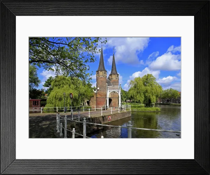 Framed Print : Oostpoort City Gate, Delft, South Holland, Netherlands, Europe Framed Print : Oostpoort City Gate, Delft, South Holland, Netherlands, Europe