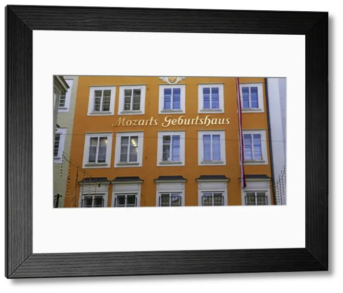 Framed Print : Birthplace of Mozart, Getriedegasse, Salzburg, Austria, Europe Framed Print : Birthplace of Mozart, Getriedegasse, Salzburg, Austria, Europe