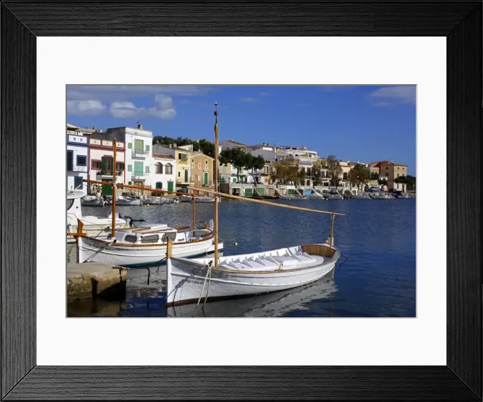 Framed Print : Porto Colom, Majorca, Balearic Islands, Spain, Mediterranean, Europe Framed Print : Porto Colom, Majorca, Balearic Islands, Spain, Mediterranean, Europe