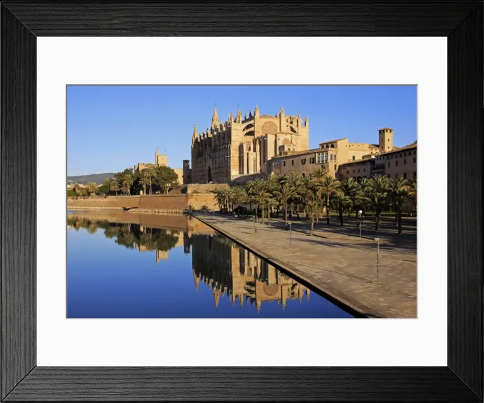 Framed Print : Parc de la Mar, Cathedral La Seu, Palma de Mallorca, Majorca, Balearic Islands, Spain Framed Print : Parc de la Mar, Cathedral La Seu, Palma de Mallorca, Majorca, Balearic Islands, Spain