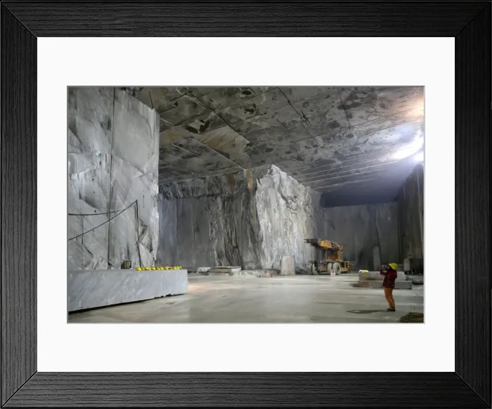 Framed Print : Marble Cave of Fantiscritti, Carrara, Tuscany, Italy, Europe Framed Print : Marble Cave of Fantiscritti, Carrara, Tuscany, Italy, Europe