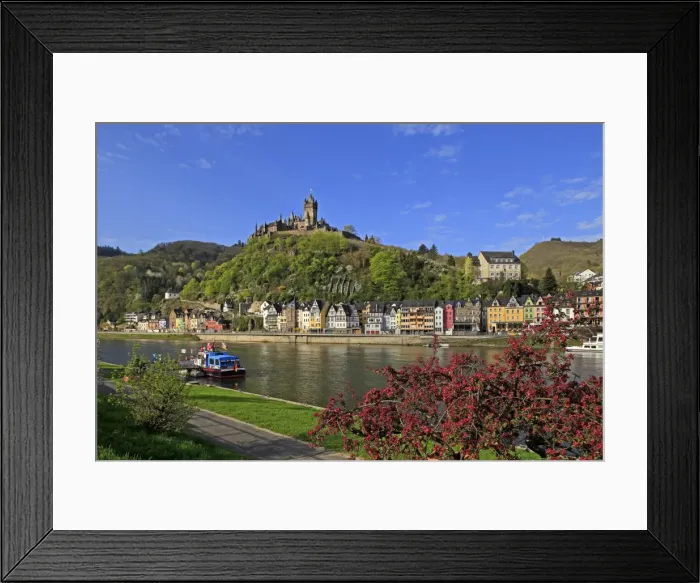 Framed Print : Cochem Imperial Castle, the Reichsburg, on Moselle River, Rhineland-Palatinate, Germany Framed Print : Cochem Imperial Castle, the Reichsburg, on Moselle River, Rhineland-Palatinate, Germany