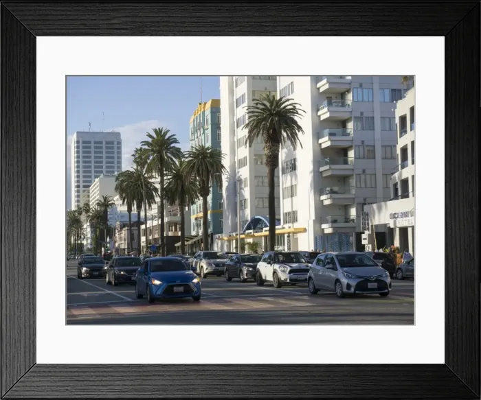 Framed Print : City centre, Santa Monica, California, United States of America, North America Framed Print : City centre, Santa Monica, California, United States of America, North America
