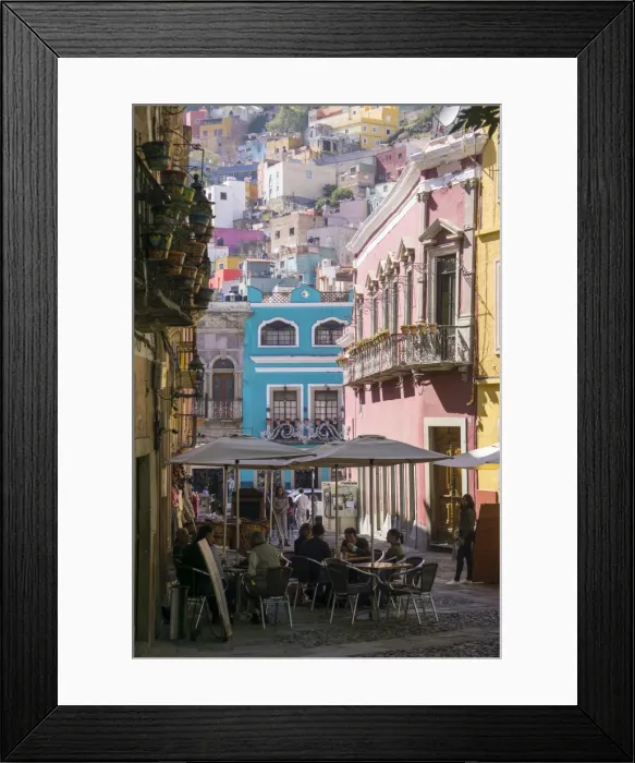 Framed Print : Street scene, Guanajuato, Mexico, North America Framed Print : Street scene, Guanajuato, Mexico, North America