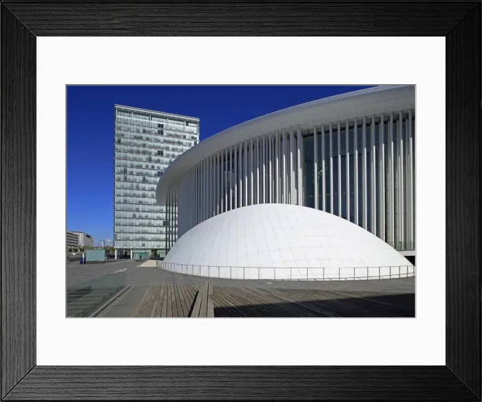 Framed Print : New Philharmonic Hall on Kirchberg in Luxembourg City, Grand Duchy of Luxembourg, Europe
