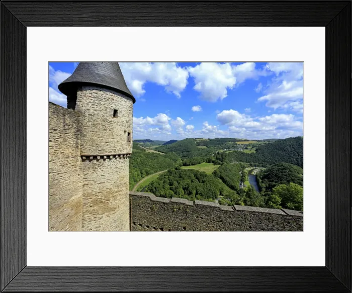 Framed Print : Bourscheid Castle in the Valley of Sauer River, Canton of Diekirch, Grand Duchy of Luxembourg Framed Print : Bourscheid Castle in the Valley of Sauer River, Canton of Diekirch, Grand Duchy of Luxembourg