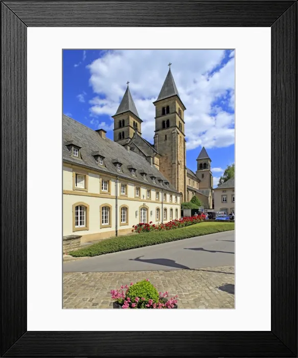 Framed Print : Benedictine Abbey of Echternach, Grevenmacher, Grand Duchy of Luxembourg, Europe Framed Print : Benedictine Abbey of Echternach, Grevenmacher, Grand Duchy of Luxembourg, Europe