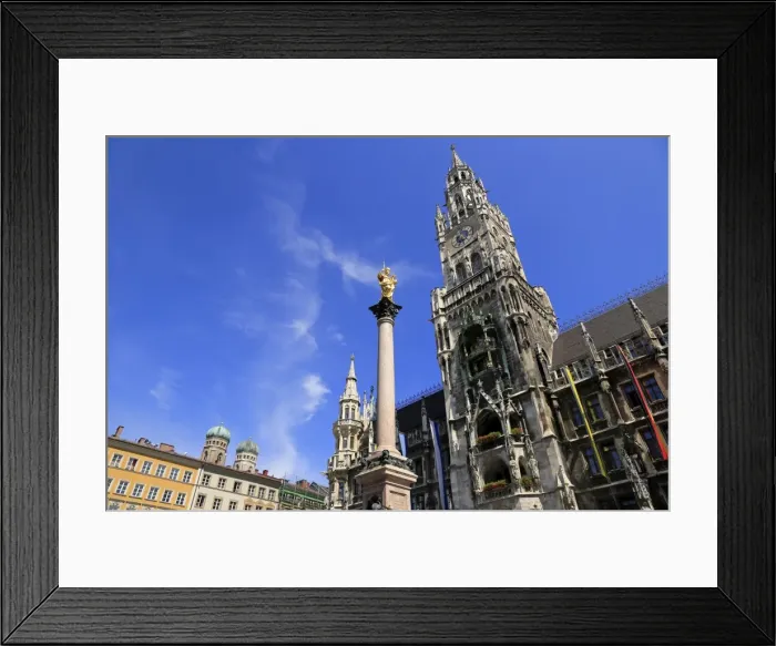 Framed Print : Town hall at the Marienplatz, Munich, Upper Bavaria, Bavaria, Germany, Europe