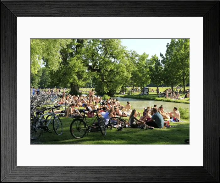Framed Print : English Garden in Munich, Upper Bavaria, Bavaria, Germany, Europe Framed Print : English Garden in Munich, Upper Bavaria, Bavaria, Germany, Europe