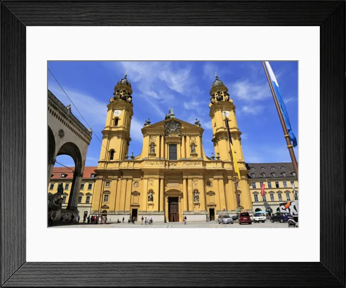 Framed Print : Theatiner Church on Odeonsplatz Square, Munich, Upper Bavaria, Bavaria, Germany, Europe Framed Print : Theatiner Church on Odeonsplatz Square, Munich, Upper Bavaria, Bavaria, Germany, Europe