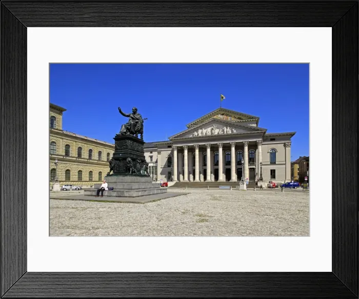 Framed Print : National Theatre Munich on Max-Joseph-Platz Square, Munich, Upper Bavaria, Bavaria Framed Print : National Theatre Munich on Max-Joseph-Platz Square, Munich, Upper Bavaria, Bavaria