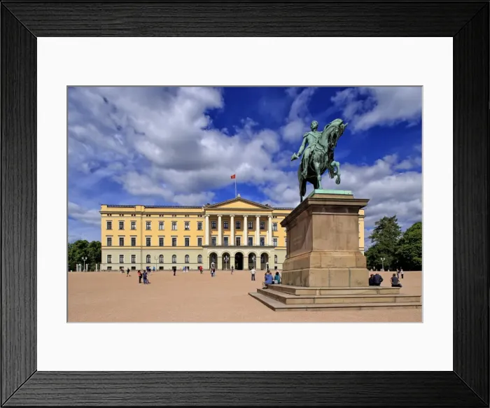 Framed Print : Equestrian statue of King Karl Johan at Royal Palace, Oslo, Norway, Scandinavia, Europe Framed Print : Equestrian statue of King Karl Johan at Royal Palace, Oslo, Norway, Scandinavia, Europe