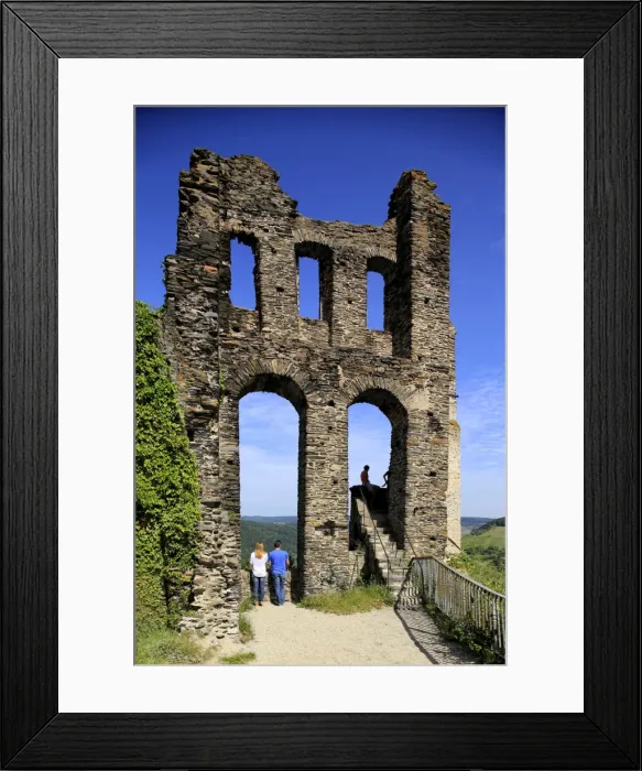 Framed Print : Grevenburg Castle Ruin, Traben-Trabach, Moselle Valley, Rhineland-Palatinate, Germany Framed Print : Grevenburg Castle Ruin, Traben-Trabach, Moselle Valley, Rhineland-Palatinate, Germany