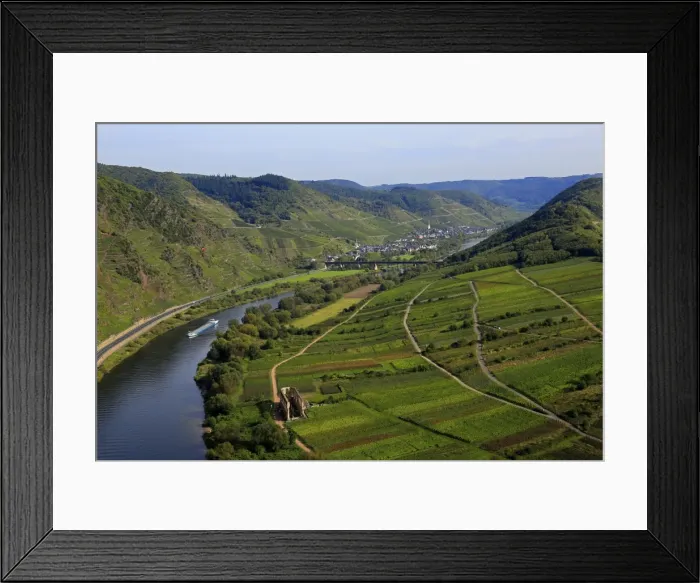 Framed Print : Moselle Valley near Bremm with Calmont Hill, Rhineland-Palatinate, Germany, Europe Framed Print : Moselle Valley near Bremm with Calmont Hill, Rhineland-Palatinate, Germany, Europe