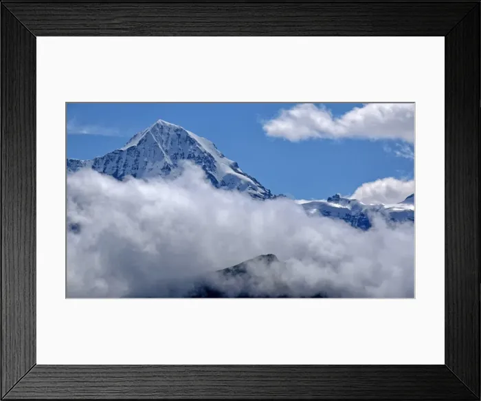 Framed Print : Jungfraujoch and Monch, Grindelwald, Bernese Oberland, Canton of Bern, Switzerland Framed Print : Jungfraujoch and Monch, Grindelwald, Bernese Oberland, Canton of Bern, Switzerland