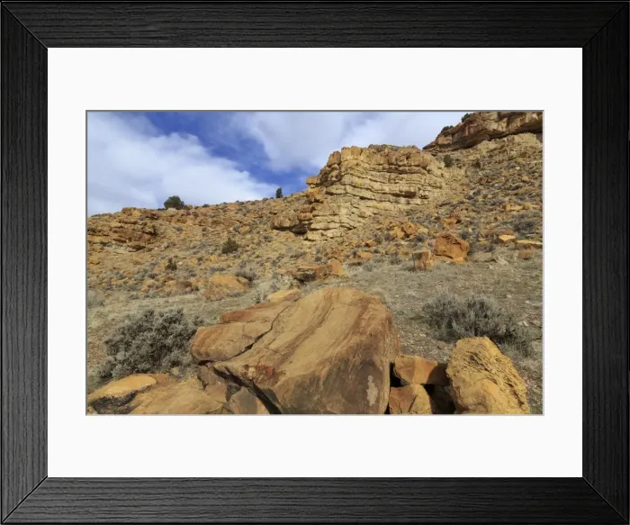 Framed Print : Parowan Gap Dinosaur Tracks and Remains, Iron County, Utah, United States of America Framed Print : Parowan Gap Dinosaur Tracks and Remains, Iron County, Utah, United States of America