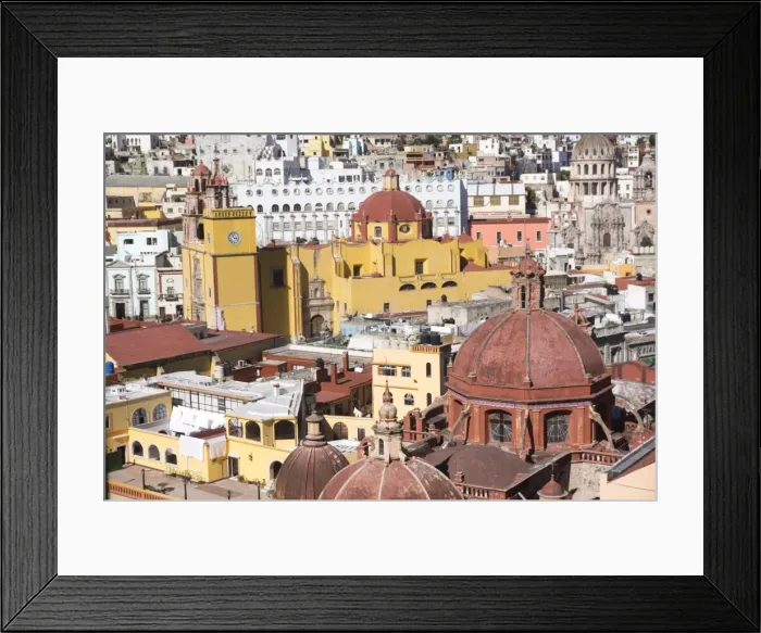 Framed Print : Town view from funicular, Guanajuato, UNESCO World Heritage Site, Mexico, North America Framed Print : Town view from funicular, Guanajuato, UNESCO World Heritage Site, Mexico, North America