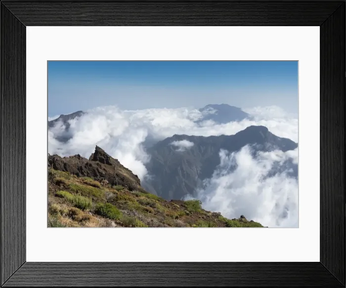 Framed Print : Clouds in the Caldera de Taburiente, La Palma Island, Canary Islands, Spain, Europe Framed Print : Clouds in the Caldera de Taburiente, La Palma Island, Canary Islands, Spain, Europe