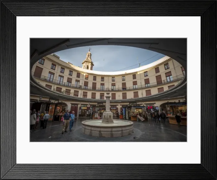 Framed Print : Placa Redonda (The Round Square), Valencia, Spain, Europe Framed Print : Placa Redonda (The Round Square), Valencia, Spain, Europe