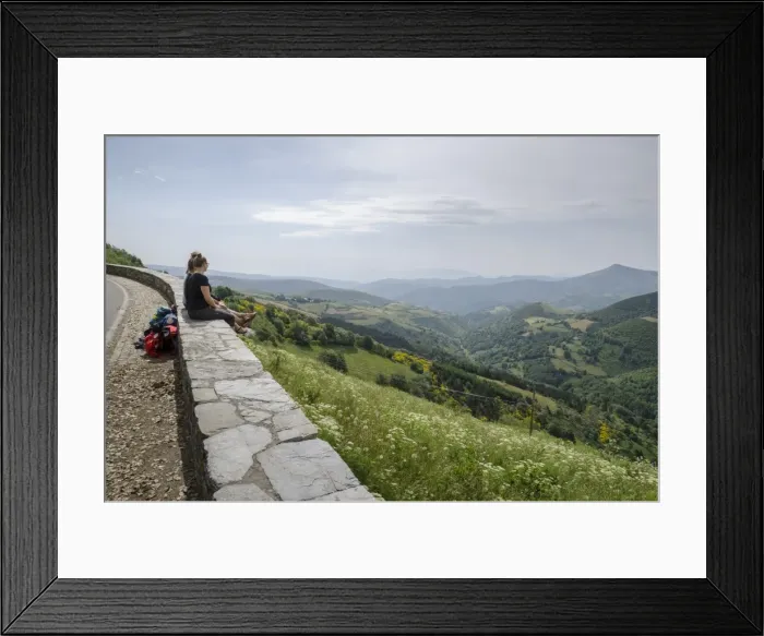 Framed Print : The French Way of the Way of St. James, O Cebreiro, Lugo, Galicia, Spain, Europe Framed Print : The French Way of the Way of St. James, O Cebreiro, Lugo, Galicia, Spain, Europe