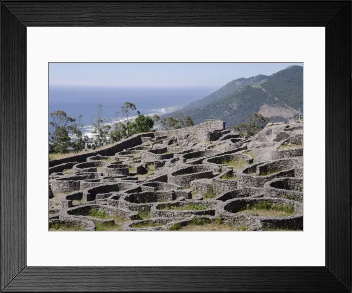 Framed Print : Celtic Castro of Santa Tegra, Pontevedra, Galicia, Spain, Europe Framed Print : Celtic Castro of Santa Tegra, Pontevedra, Galicia, Spain, Europe