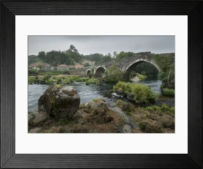 Framed Print : Ponte Maceira, A Coruna, Galicia, Spain, Europe Framed Print : Ponte Maceira, A Coruna, Galicia, Spain, Europe