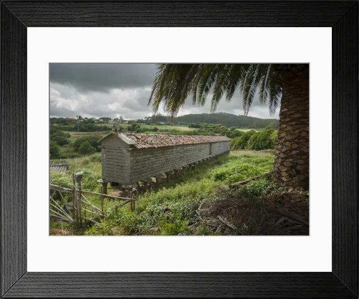 Framed Print : Horreo (stone granary), A Coruna, Galicia, Spain, Europe Framed Print : Horreo (stone granary), A Coruna, Galicia, Spain, Europe