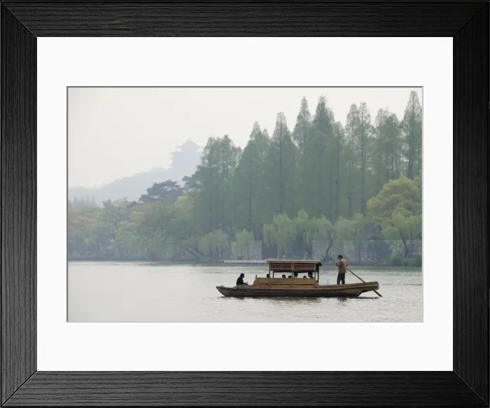 Framed Print : West Lake, Hangzhou, Zhejiang province, China, Asia Framed Print : West Lake, Hangzhou, Zhejiang province, China, Asia