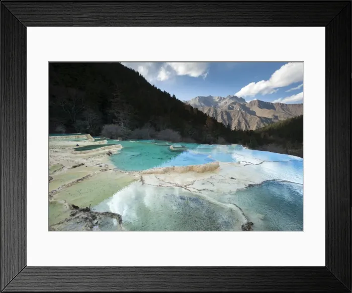 Framed Print : Huanglong, Sichuan province, China, Asia Framed Print : Huanglong, Sichuan province, China, Asia