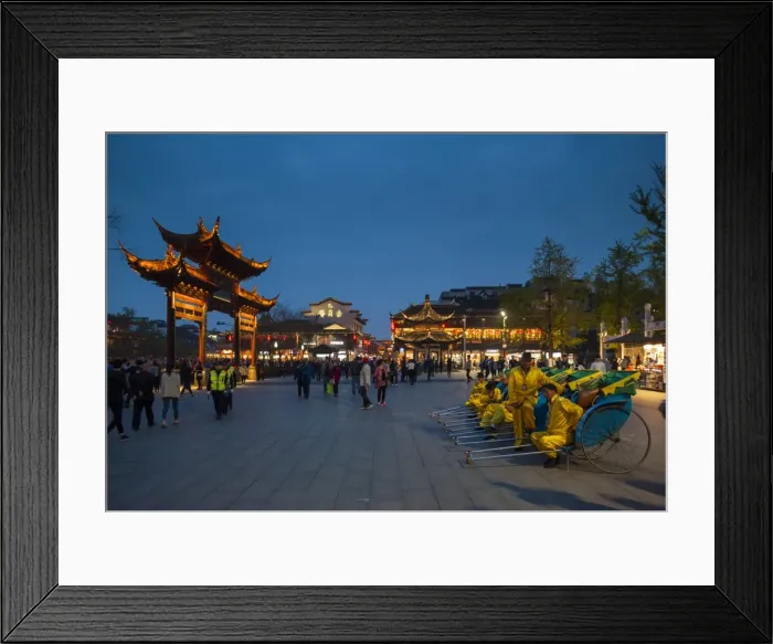 Framed Print : Confucian Temple, Pedestrian Street, Nanjing, Jiangsu province, China, Asia Framed Print : Confucian Temple, Pedestrian Street, Nanjing, Jiangsu province, China, Asia