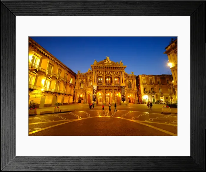 Framed Print : Piazza Vincenzo Bellini and Teatro Massimo Bellini Opera House, Catania, Sicily, Italy Framed Print : Piazza Vincenzo Bellini and Teatro Massimo Bellini Opera House, Catania, Sicily, Italy
