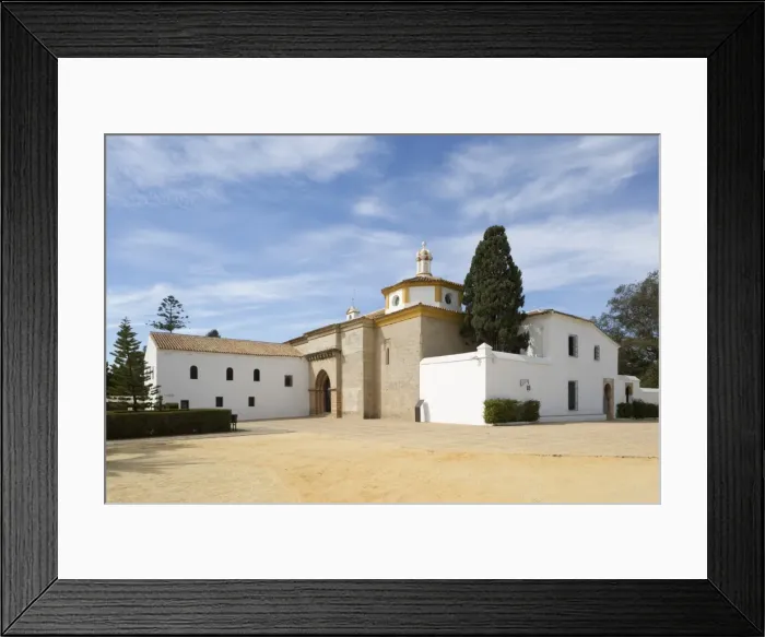 Framed Print : La Rabida Monastery where Columbus stayed before historic voyage of 1492, La Rabida Framed Print : La Rabida Monastery where Columbus stayed before historic voyage of 1492, La Rabida