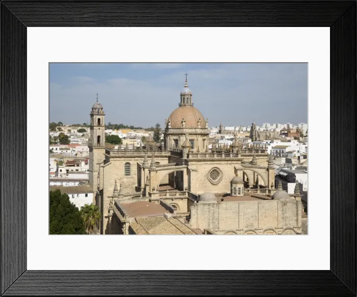 Framed Print : Jerez de la Frontera Cathedral, Jerez de la Frontera, Cadiz province, Andalucia, Spain