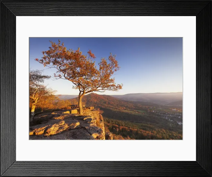 Framed Print : View from Battert Rocks, Merkur Mountain, Baden Baden, Black Forest, Baden Wurttemberg Framed Print : View from Battert Rocks, Merkur Mountain, Baden Baden, Black Forest, Baden Wurttemberg
