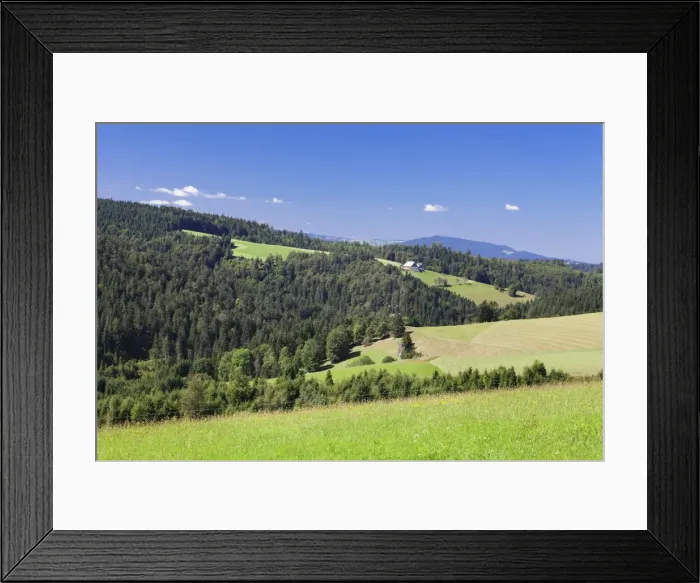 Framed Print : Landscape with farmhouse, near Schonwald, Black Forest, Baden Wurttemberg, Germany Framed Print : Landscape with farmhouse, near Schonwald, Black Forest, Baden Wurttemberg, Germany