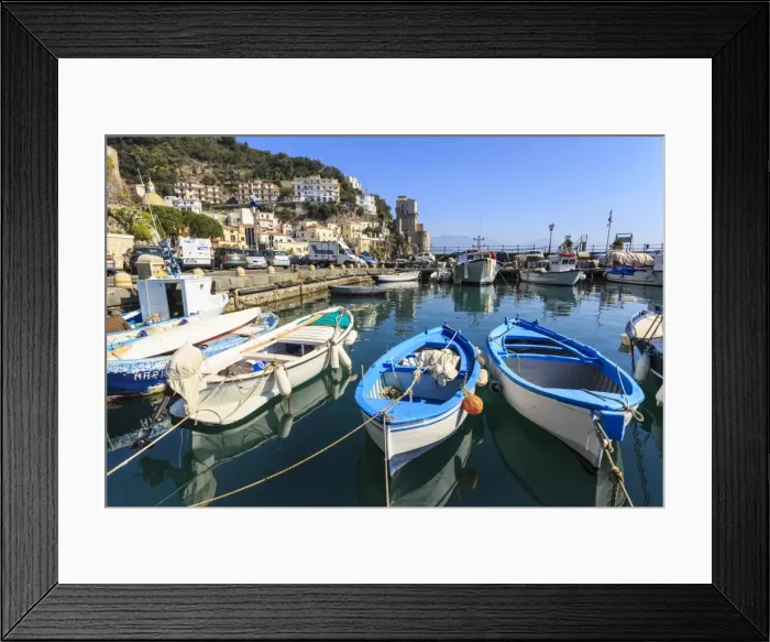 Framed Print : Cetara, picturesque and unpretentious fishing village, Amalfi Coast, UNESCO World Heritage Site Framed Print : Cetara, picturesque and unpretentious fishing village, Amalfi Coast, UNESCO World Heritage Site