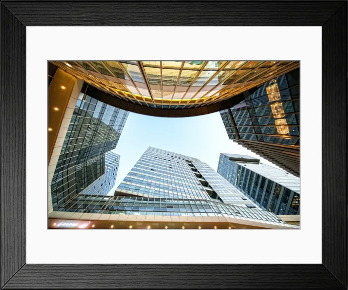 Framed Print : Looking up in high end Intime Center, Hangzhou City, China, Asia Framed Print : Looking up in high end Intime Center, Hangzhou City, China, Asia