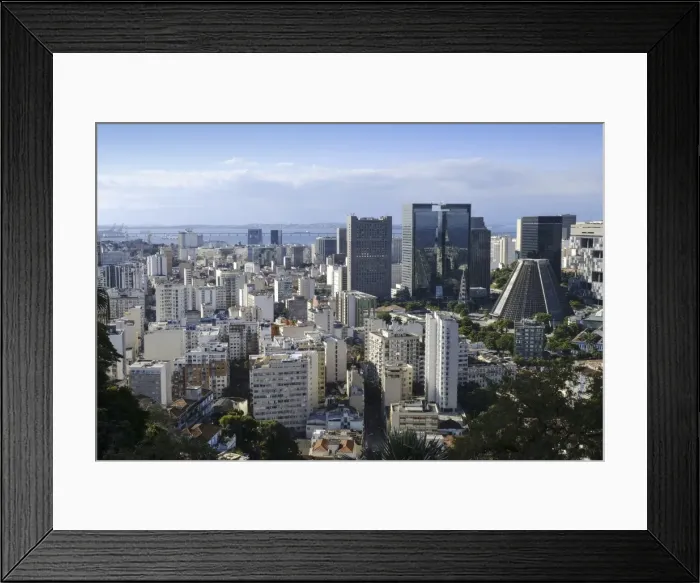 Framed Print : City centre and central business district, Rio de Janeiro, Brazil, South America Framed Print : City centre and central business district, Rio de Janeiro, Brazil, South America