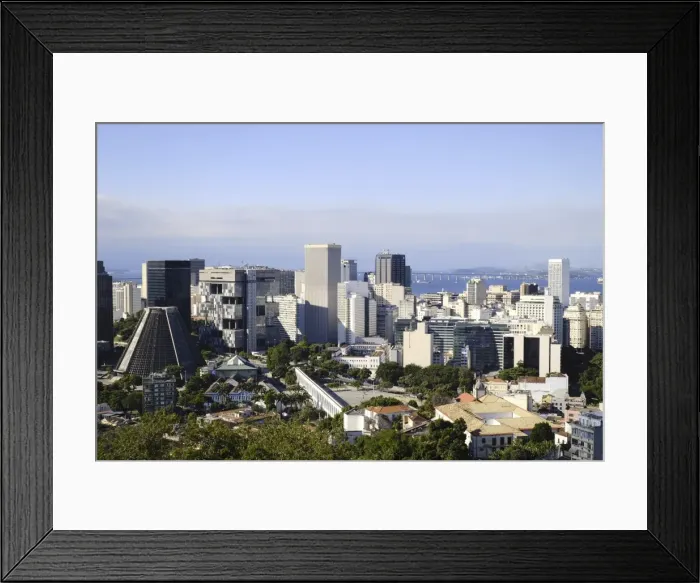 Framed Print : City centre and downtown, Rio de Janeiro, Brazil, South America Framed Print : City centre and downtown, Rio de Janeiro, Brazil, South America