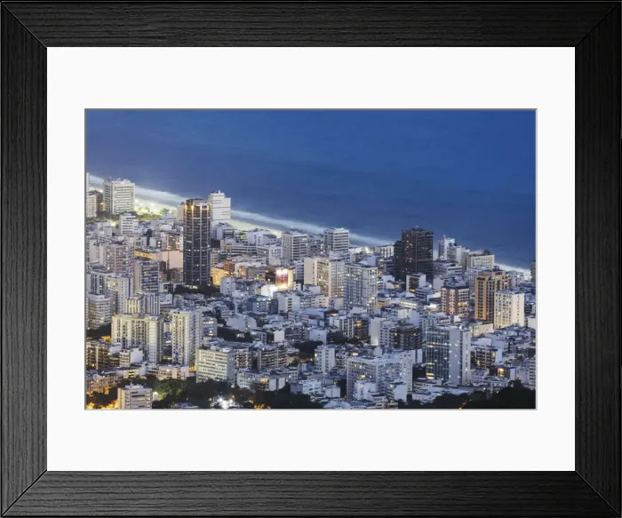 Framed Print : View of Leblon beach (Ipanema), Rio de Janeiro, Brazil, South America Framed Print : View of Leblon beach (Ipanema), Rio de Janeiro, Brazil, South America