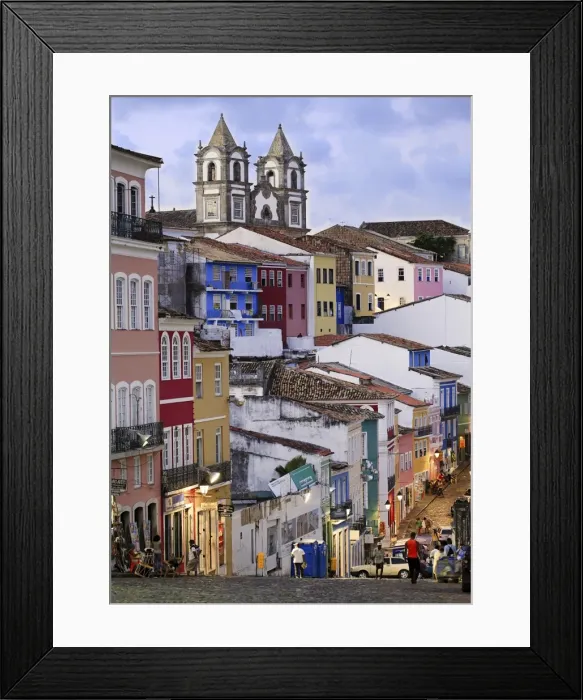 Framed Print : The Pelourinho area in the historical centre of Salvador, UNESCO World Heritage Site Framed Print : The Pelourinho area in the historical centre of Salvador, UNESCO World Heritage Site