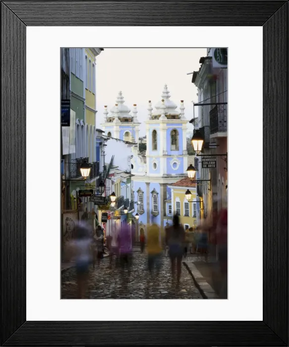Framed Print : The Pelourinho area in the historical centre of Salvador, UNESCO World Heritage Site Framed Print : The Pelourinho area in the historical centre of Salvador, UNESCO World Heritage Site
