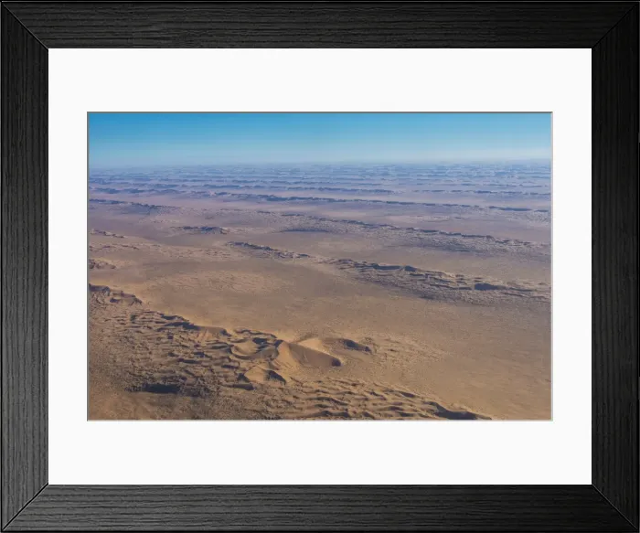 Framed Print : Aerial of sand dunes in the Namib desert, Namibia, Africa