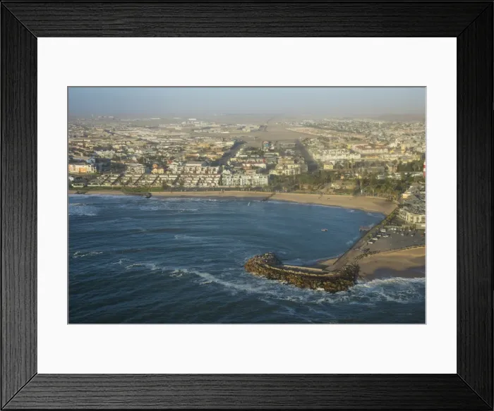 Framed Print : Aerial of Swakopmund, Namibia, Africa Framed Print : Aerial of Swakopmund, Namibia, Africa