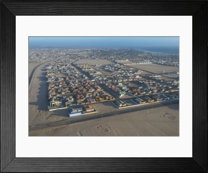 Framed Print : Aerial of Swakopmund, Namibia, Africa Framed Print : Aerial of Swakopmund, Namibia, Africa